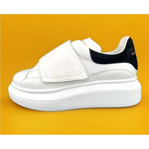 Alexander Mcqueen Molly Oversize Little Kids Leather Sneakers EU 30 - US 12 - Picture 1 of 11